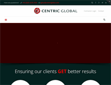 Tablet Screenshot of centricglobal.com